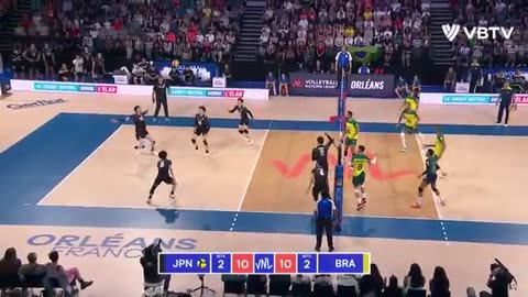 Japan vs Brazil VNL