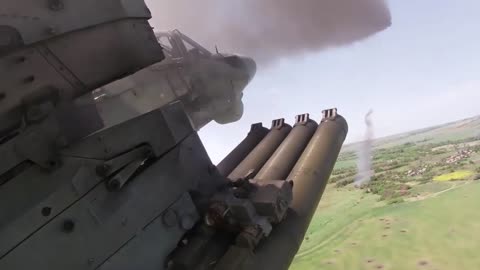 Bojové nasazení průzkumných a útočných vrtulníků Ka-52 nad Záporožskou oblastí