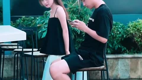 Funny cute girl
