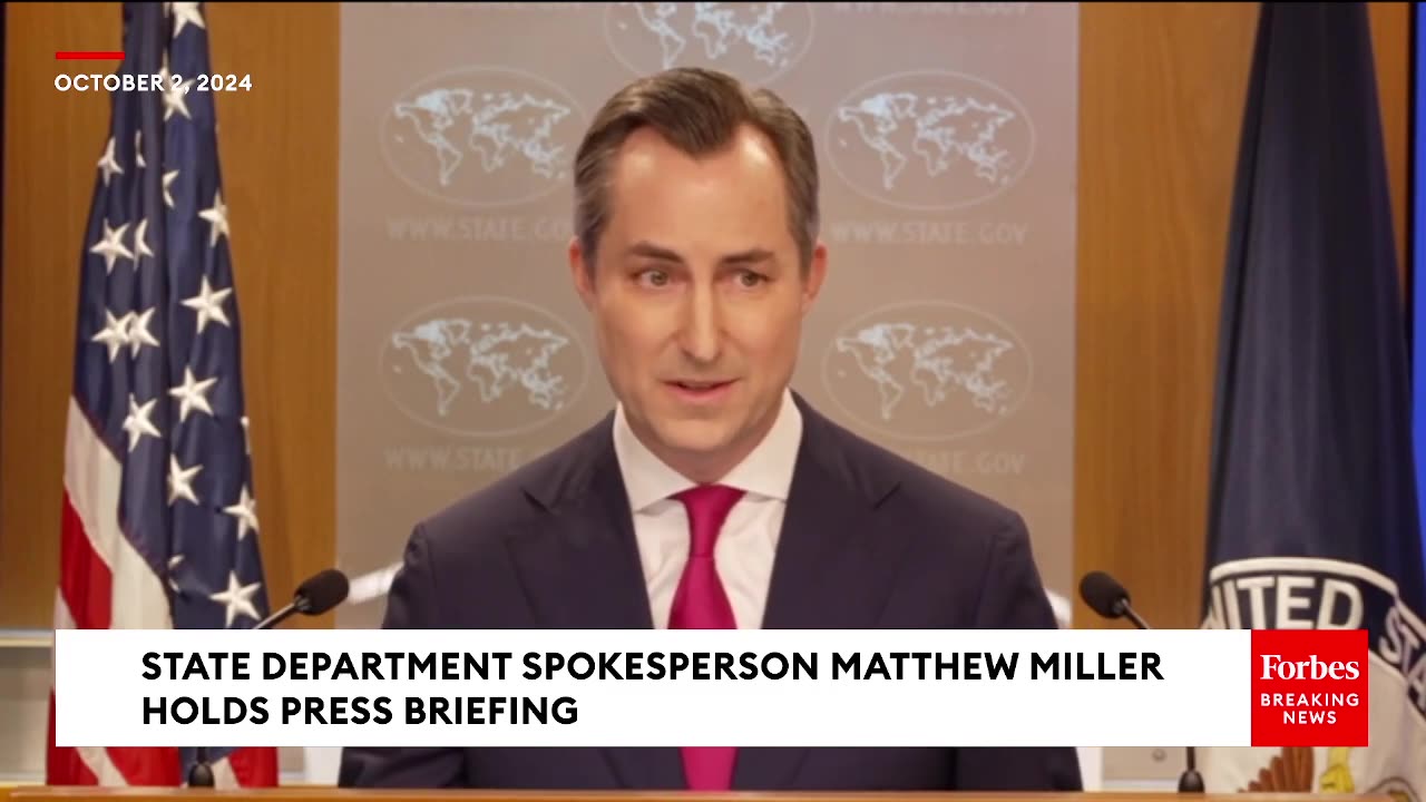 JUST IN_ State Department Holds Press Briefing As Israel Deals With The Aftermath Of Iran's Attack