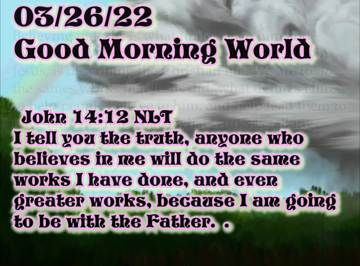 Daily Message from Rev. Ernie, March 26 2022