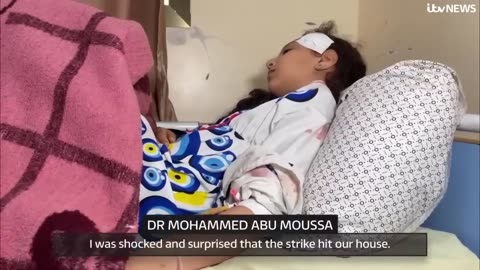 Moment Palestinian doctor is forced to identify son killed in airstrike while on shift