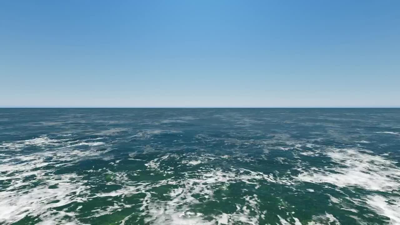 Very small sea waves