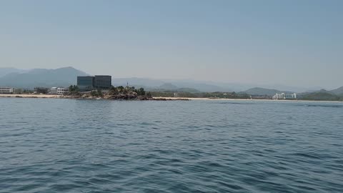 Mountain scenery from the sea