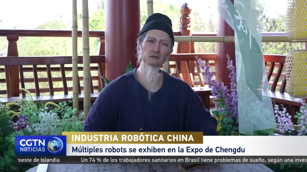 Múltiples robots se exhiben en la Expo de Chengdu