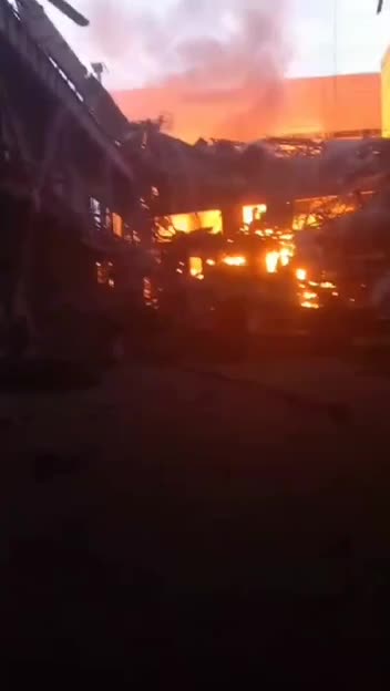 Ukraine War - Destroyed Ukrainian ammunition depot