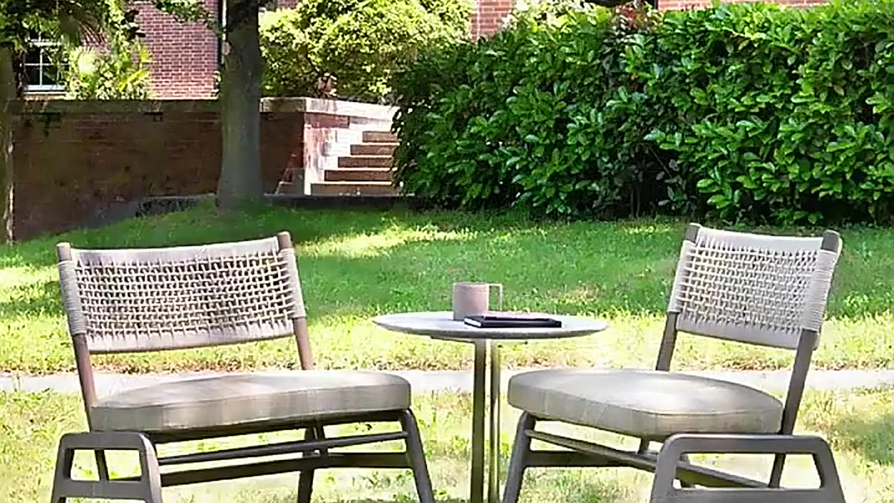 Modern Patio Furniture Garden Table Sets Rope Weaving Restaurant Dining Outdoor Tables And Chairs