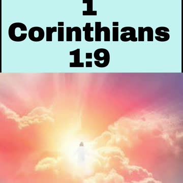 Daily Bible Verse - 1 Corinthians 1:9