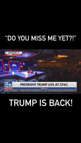 Trump standing ovation at CPAC 2022