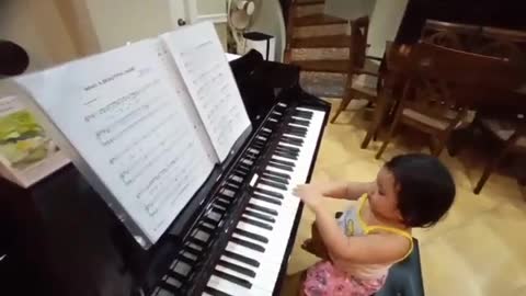 Playing piano