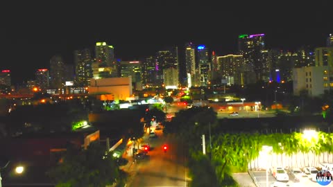 Miami at Night FL - Drone Views