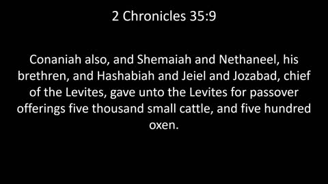 KJV Bible 2nd Chronicles Chapter 35