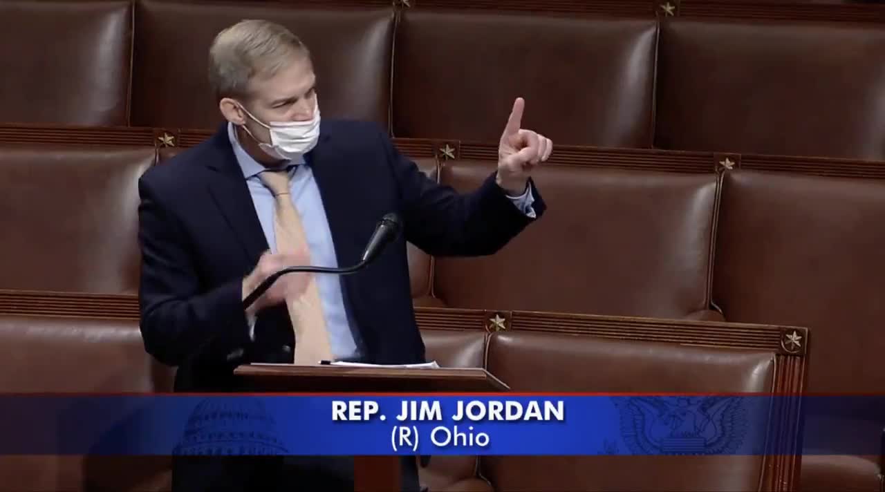 Rep Jim Jordan Calls Out Congressional Insanity: "It's Scary..."