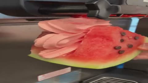 Watermelon and ice cream