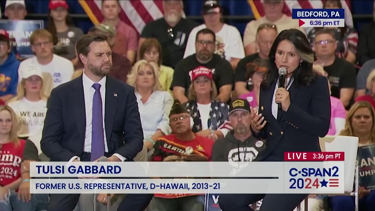 JD Vance Town Hall in Bedford, Pennsylvania