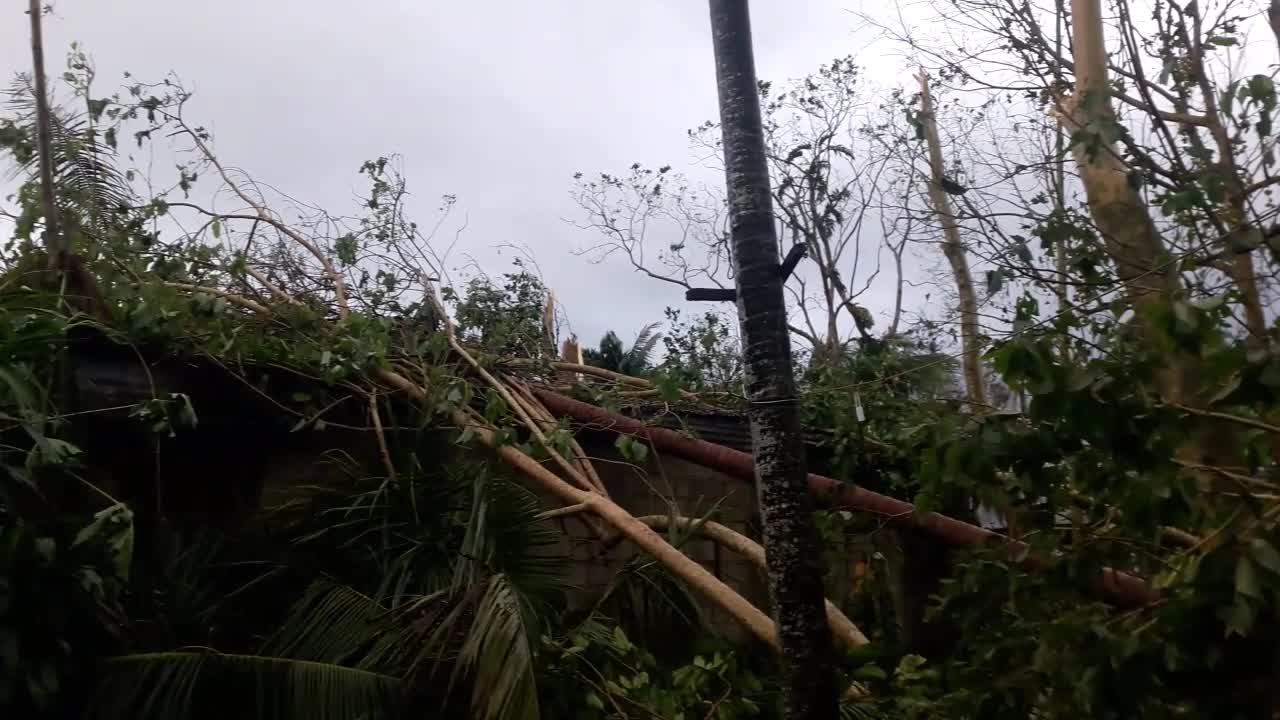 Aftermath of the Strongest Typhoon that hit Philippines early in the morning December 17, 2021