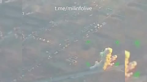 Strike of Russian UAVs on Ukrainian positions and effect of loitering ammunition