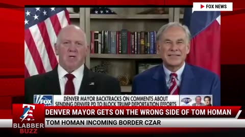 Denver Mayor Gets On The WRONG Side Of Tom Homan