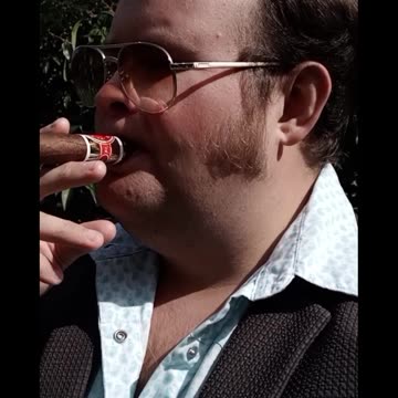 Trent Page enjoys a cigar!