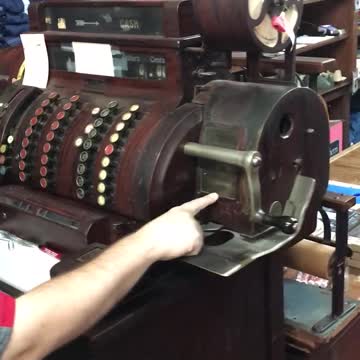 Antique Cash Register Still in Use