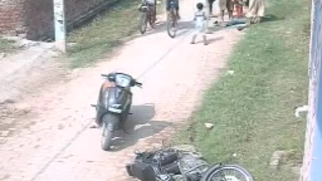 Attack of Buffalo, animal attack, bike accident funny video, funny video