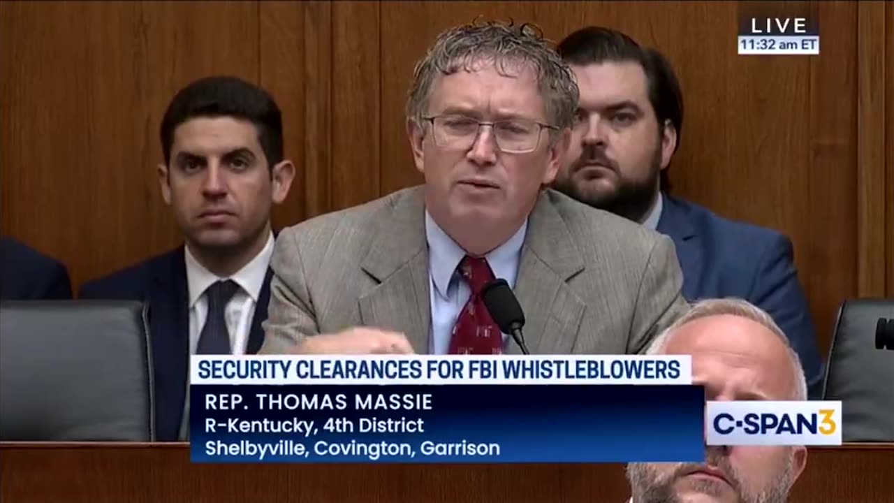 Rep Massie asked DOJ IG about his delayed report- about FBI informants involved in #J6