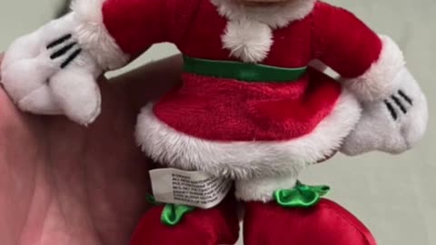 Disney Parks Minnie Mouse Santa Plush Christmas Ornament #shorts