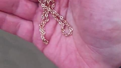This detected finds gold chains