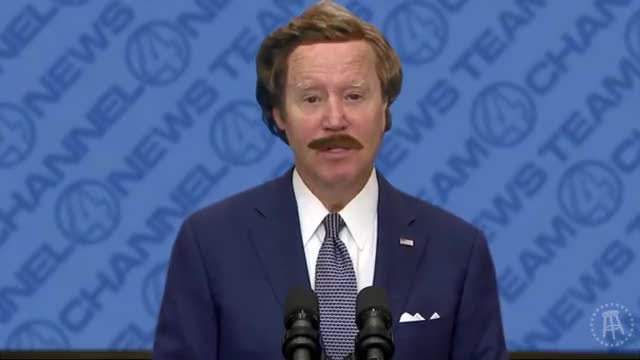 Joe Biden is funny here, more than an imitation