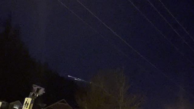 Surprise Light Show as Falcon9 Rocket Falls to Earth