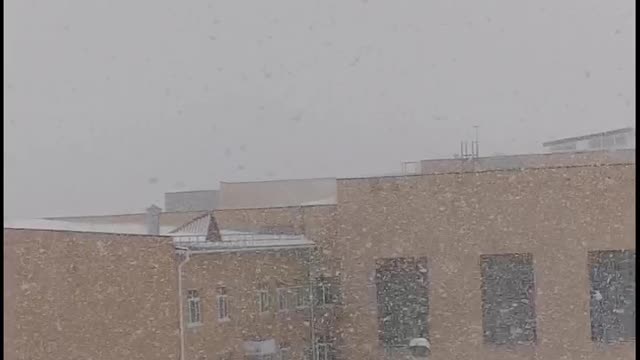 Snow in Kazakhstan