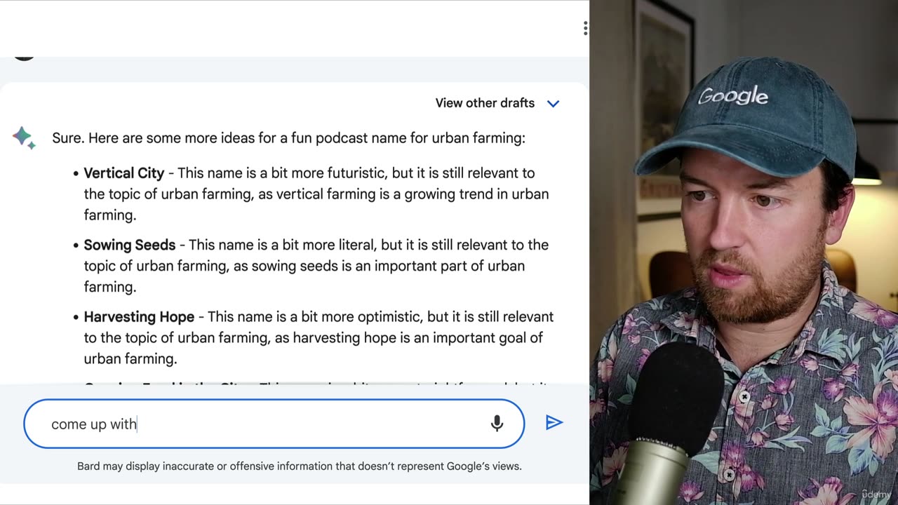 Chapter 26 | 001 Generate Names for Your Podcast with Google Bard