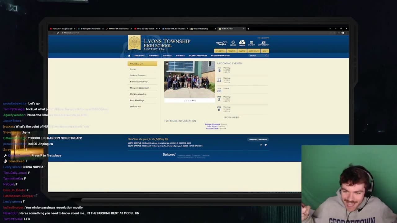 Nick Fuentes' Model UN Lore Stream