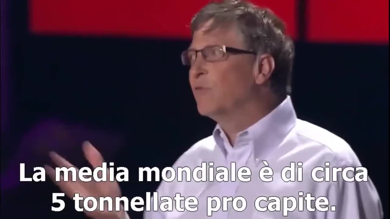 DEPOPOLAZIONE _ BILL GATES: <<Se facciamo un buon lavoro vi riduciamo del 20%>>