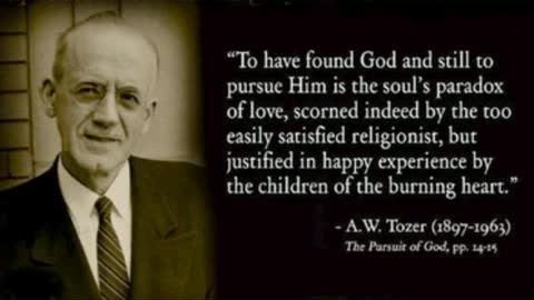 A.W. Tozer sermon Be ye holy, as I am holy