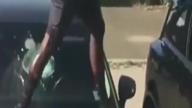 Angry man breaking glasses of car || latest 2022