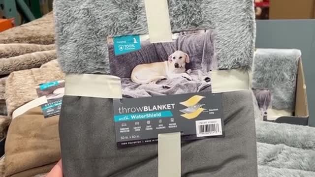 Pet throw blankets are at Costco!