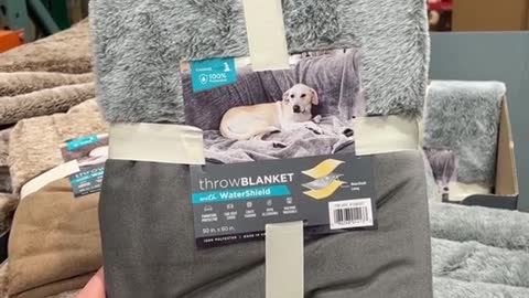 Pet throw blankets are at Costco!