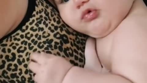 Funny confusing baby