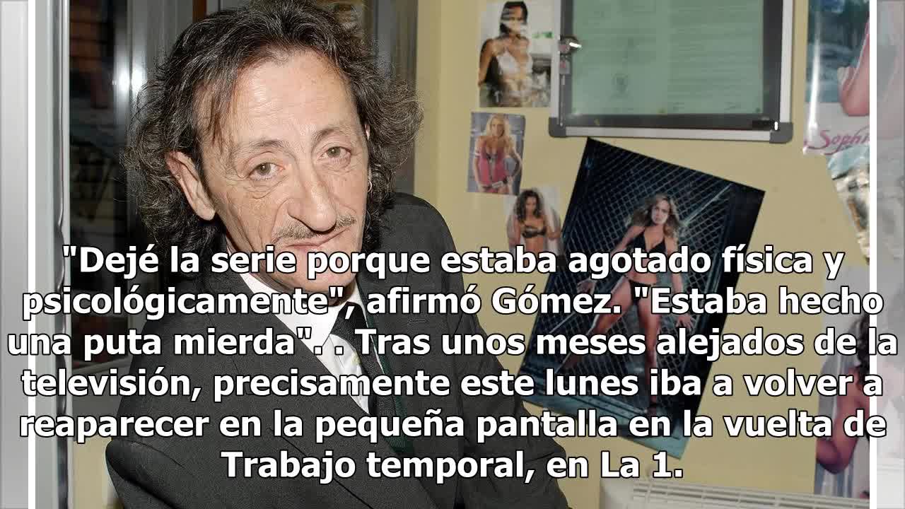 Muere Eduardo Gómez, actor de 'La que se avecina', a los 68 años