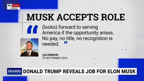 Why donaid trump reveals plan for Elon Musk if I wins presidency,?