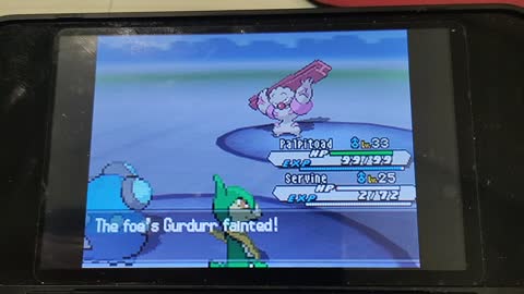 Pokemon White2:Battling the Subway Bosses Ingo and Emmet