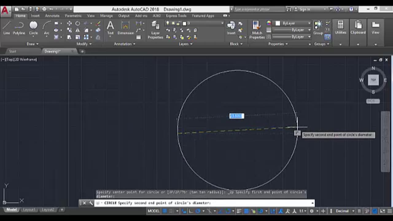 Circle Drawing on AutoCAD by Masroor Khan For Beginners