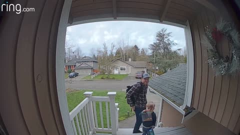 That Mom Can See Him Through Their Ring Video Doorbell
