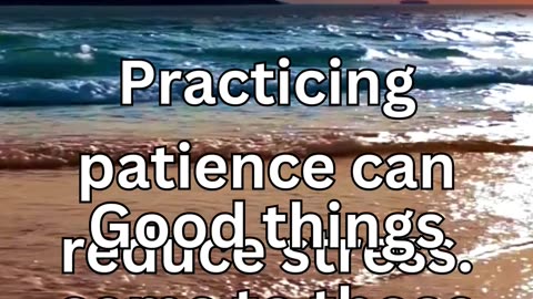 "Unlocking Peace: The Power of Positivity and Patience"