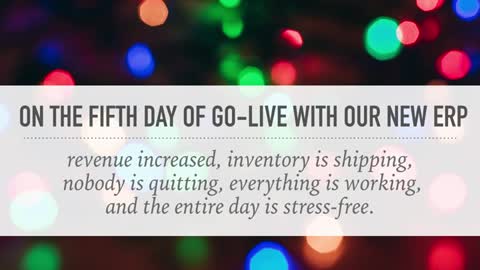 The 12 Days of Go-Live, Day 5