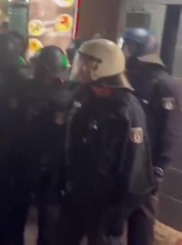 GERMAN POLICE ARE NOT MESSING AROUND WITH MIGRANT SCUM ANYMORE.mp4