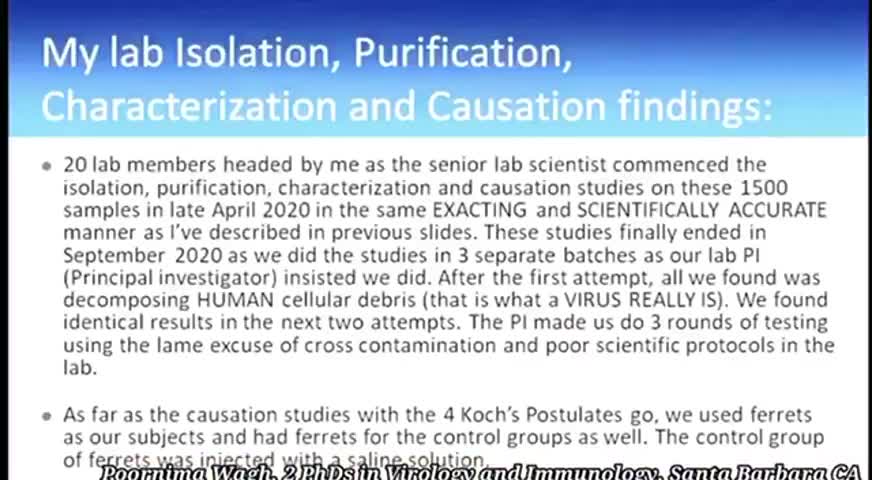 VIROLOGIST CLAIMED COVID DOES NOT EXIST, AND WAS RAIDED BY THE FBI