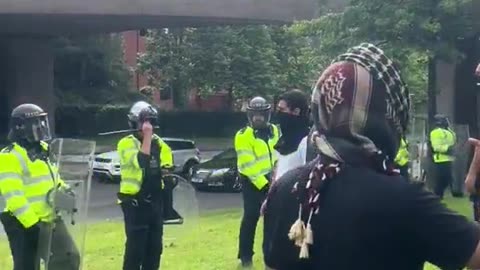 Muslim immigrants in Stoke hunt British patriots with knives, hammers and axes.