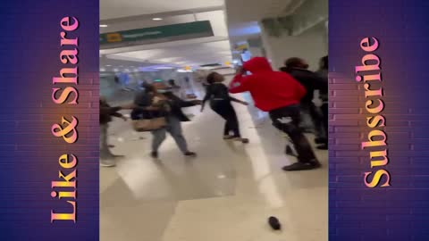 Blacks caught fighting at California Airports " Very shameless "